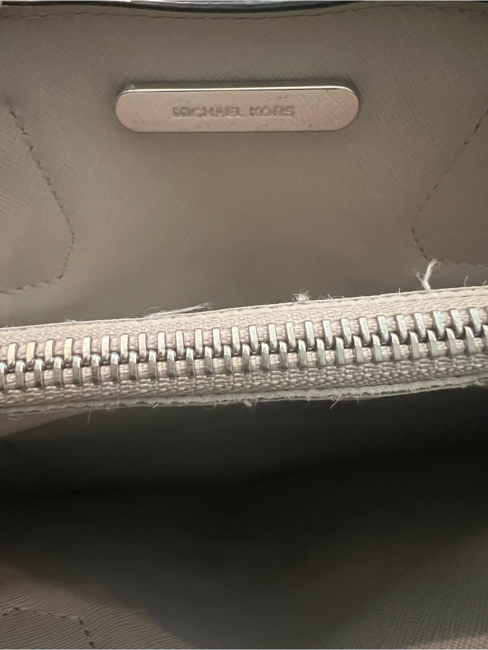 Michael Kors Taupe Top Handle Satchel - Picture 9 of 11